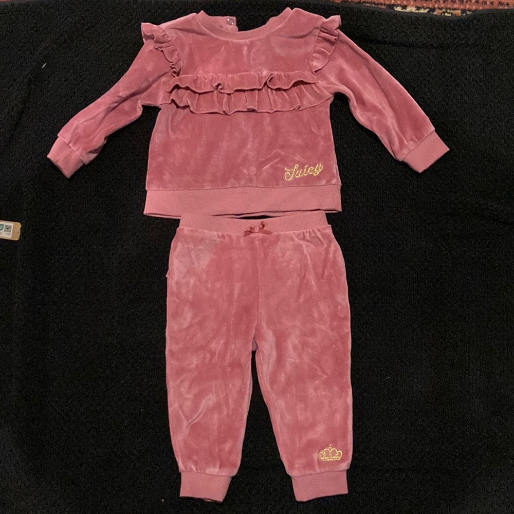 Juicy Couture Pink Velour Toddler Outfit